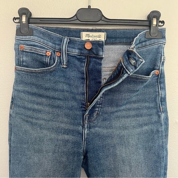 Madewell The Perfect Vintage Jean - Straight Leg - Medium Blue Wash - Size 26 - Picture 7 of 14